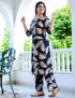 Designer Black Petal Coord Set